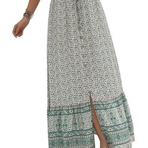 Floral Maxi Skirt (L)